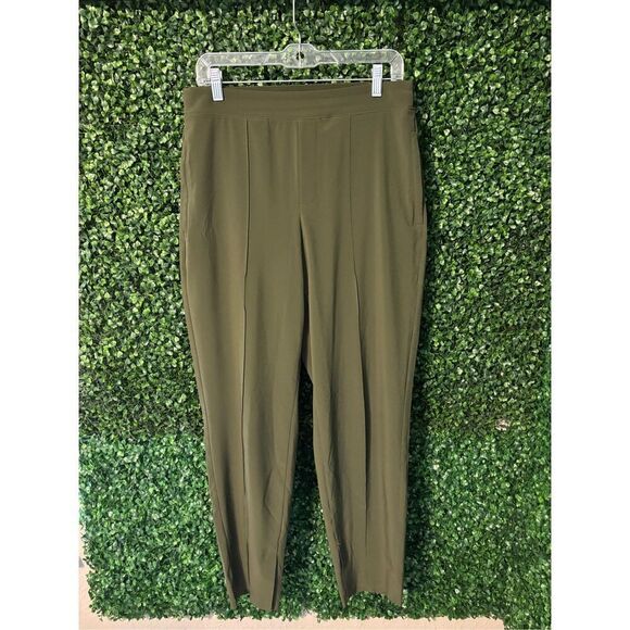 Athleta Olive Green Vienna Slim Pants Sz 8 - Picture 1 of 5